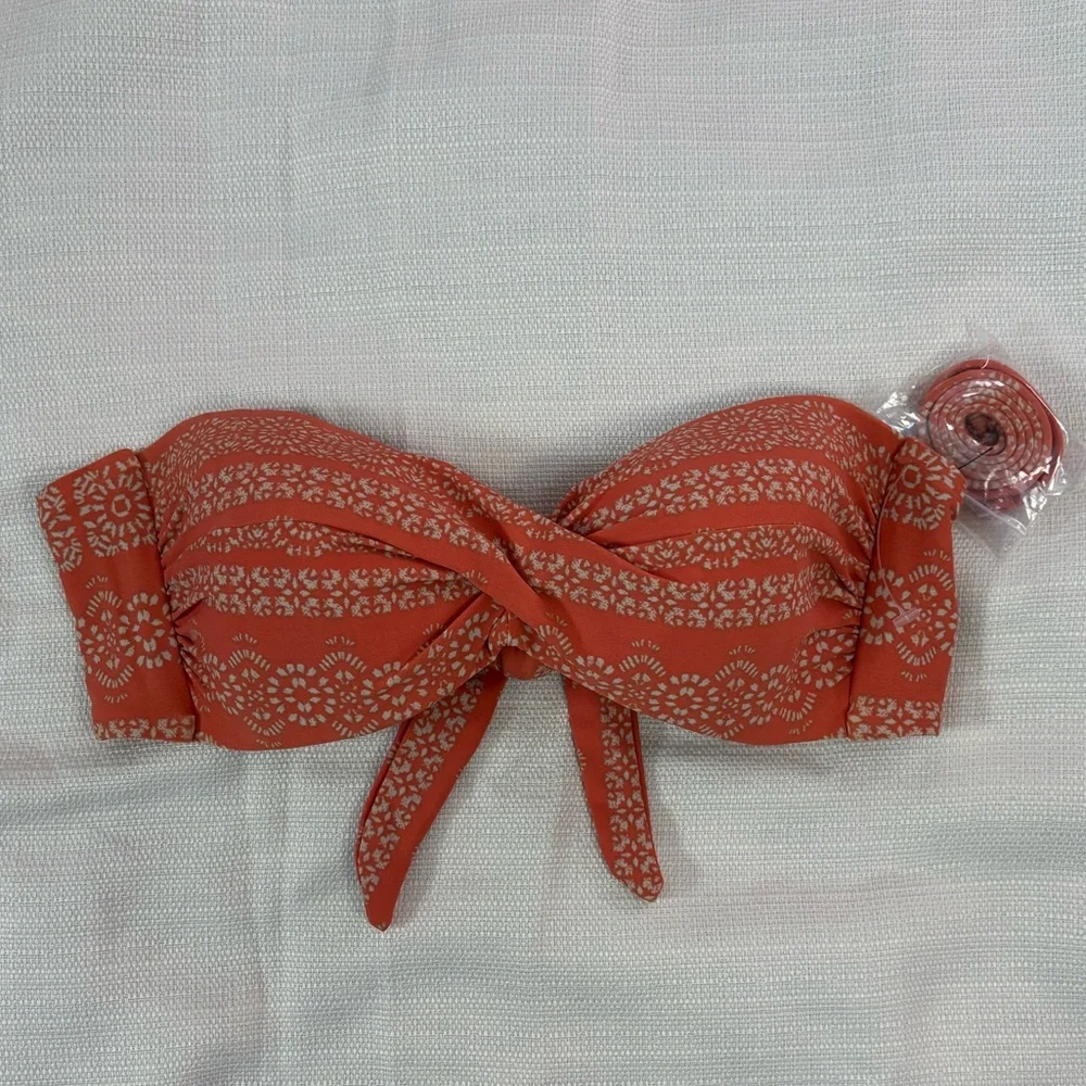 NWOT Robin Piccone Bandeau Bikini Top Sz S | Robin Piccone Bikini | Swim Top - - Picture 4 of 7